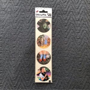 NWT Paper House Sticky Pix Wizard of Oz Scenes Stickers Round